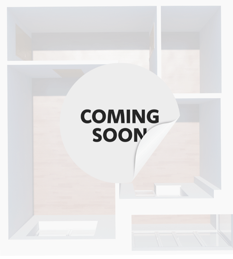 Floor plan for 2 beds, 1 bath, 768 sqft
